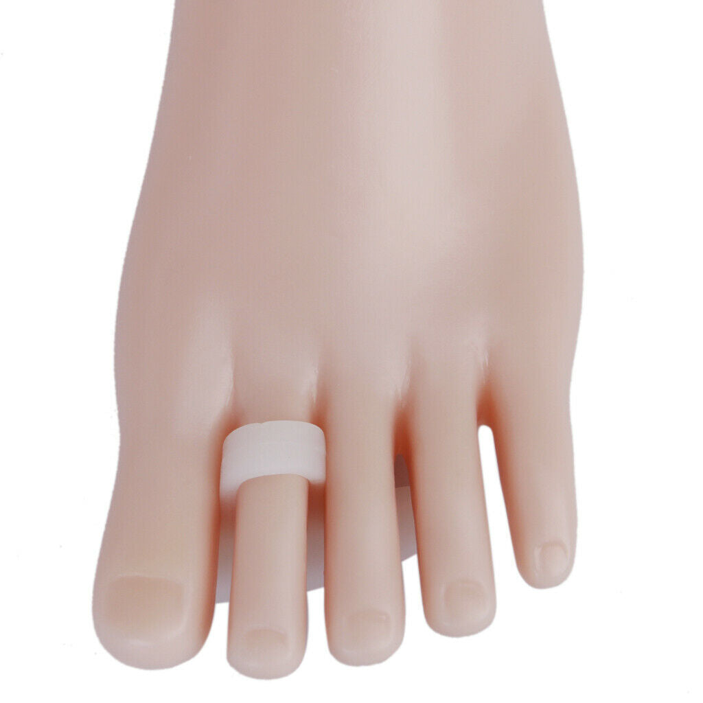1 Pair Soft Silicone Gel Toe Crests Hammer Claw Mallet Toes Aid Splint