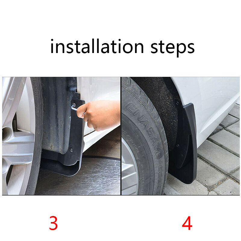 4Pcs Car Mud Flaps Splash Guard Fender Mudguard Protector Set for BMW 3 Series