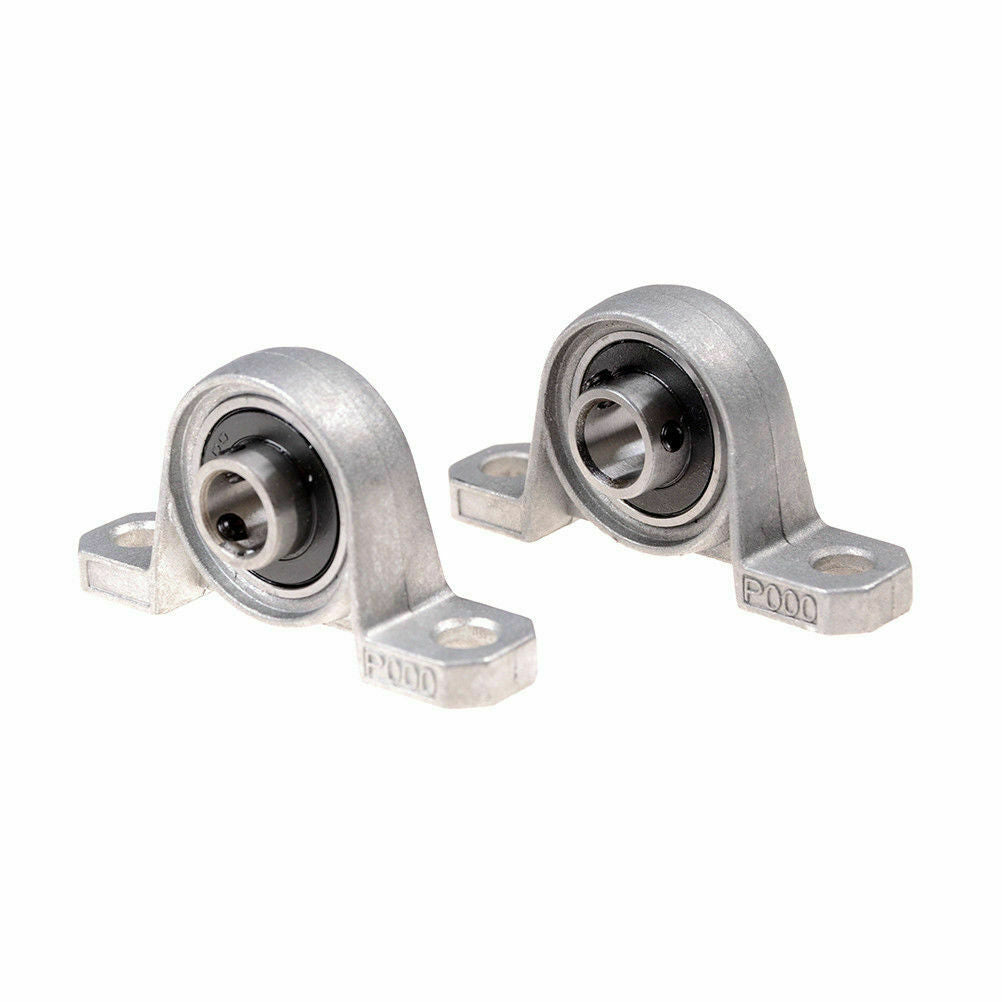 2pcs 10mm Diameter Bore Ball Bearing Pillow Block Mounted Support KP000 TO