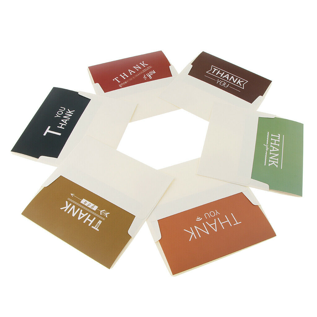 6 Sets Of Thank You Cards With Envelopes