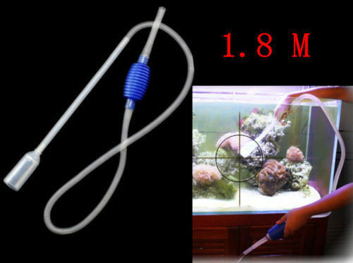 1.8M Aquarium Fish Tank Vacuum Gravel Cleaner Water Syphon Siphon Pump Fil.l8