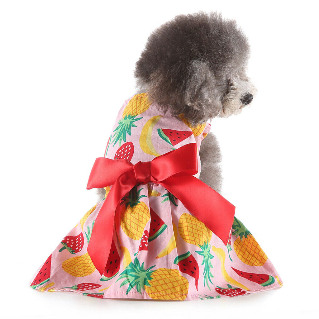 Pet Princess Costume Dress Summer Dress For Dog Birthday Costume Party XS