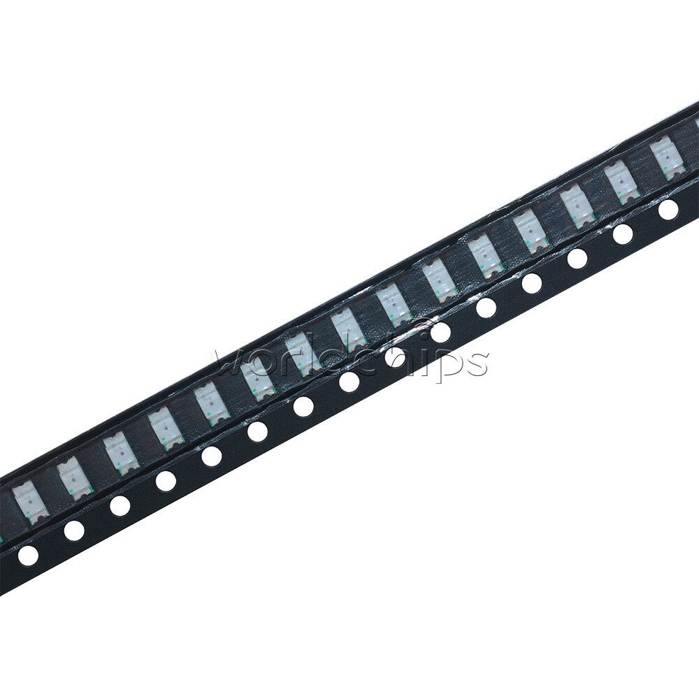 50PCS Yellow super bright 1206 smd led light bulbs car SMT Brightness High