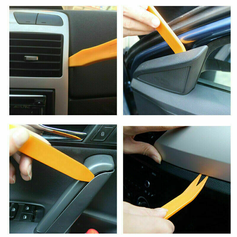 4Pcs Auto Car Radio Panel Door Clip Panel Trim Dash Audio Removal Installer Pry
