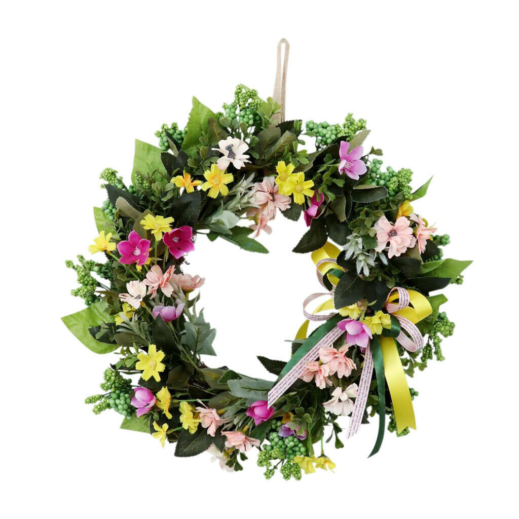Artificial Sunflower Garland Wreath Floriation Wedding Halloween Wall Decor