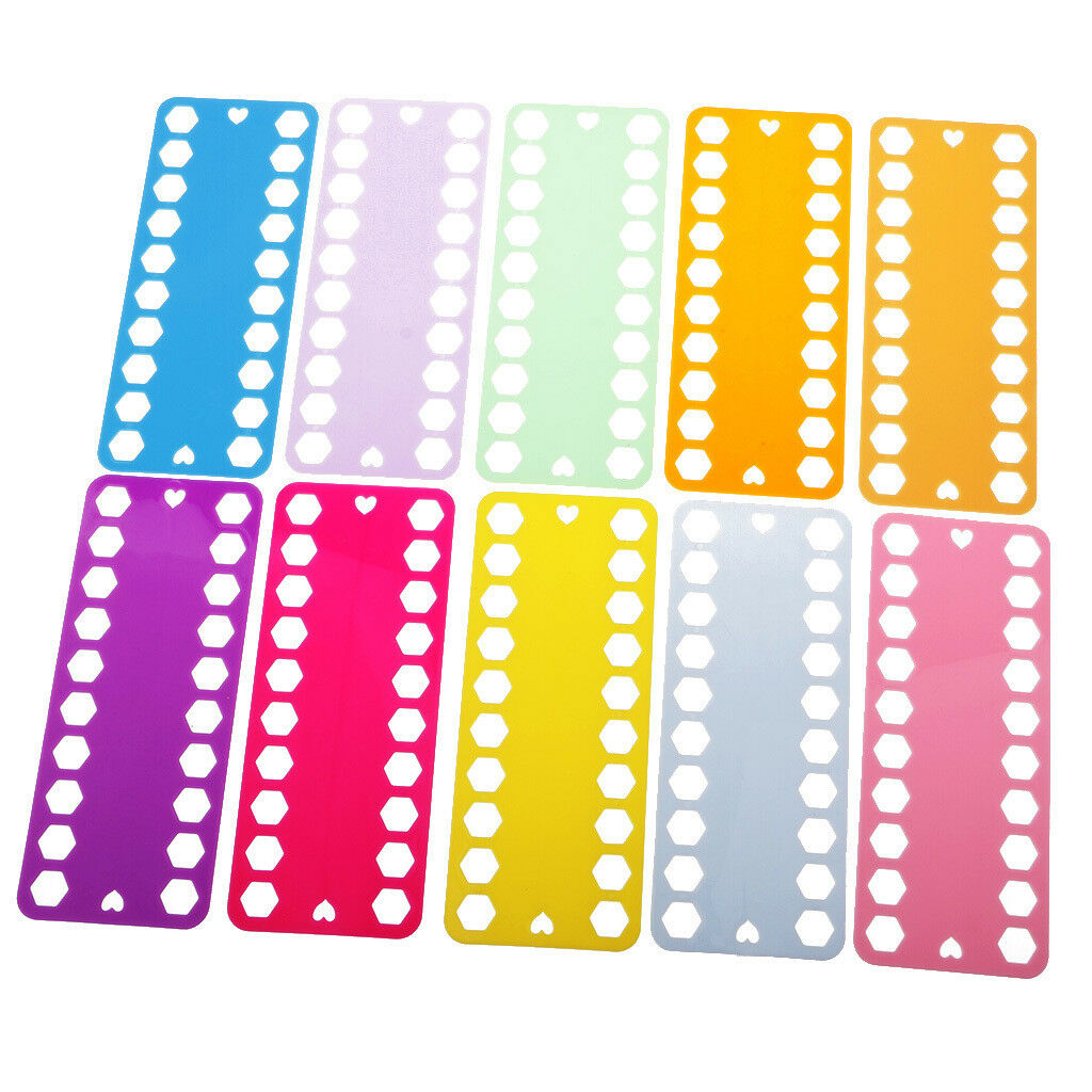 10Pcs Plastic Embroidery Thread Plate Cross Stitch Threading Board Tools