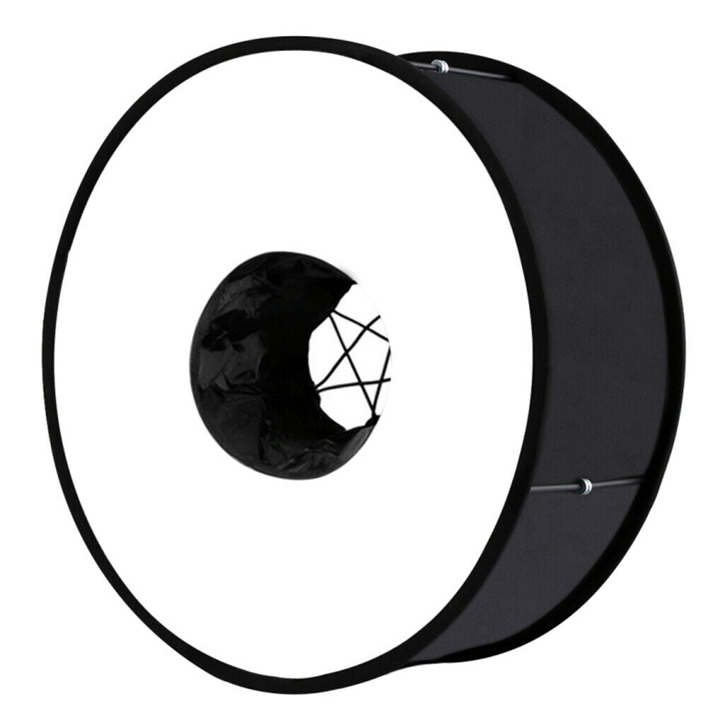 18" / 45cm Macro Ring Round Style Softbox for Speedlight Flash Light Shoot with