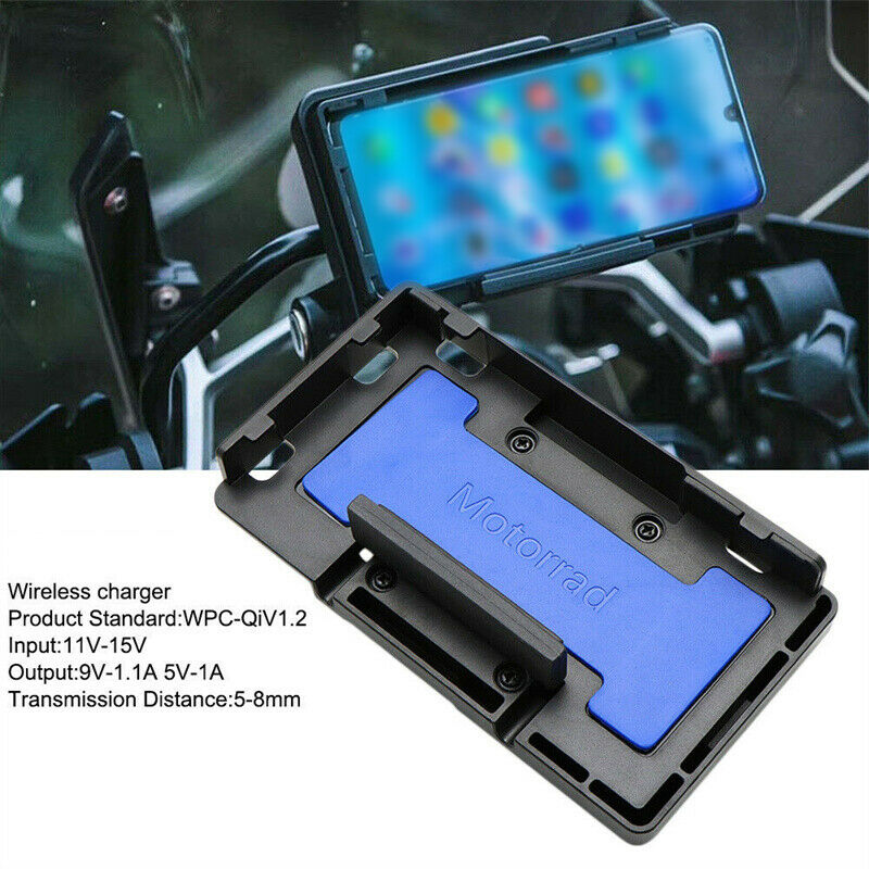 Motorcycle Wireless Charger Pad Phone Navi Bracket For BMW 850 R1200 ADV S1000XR