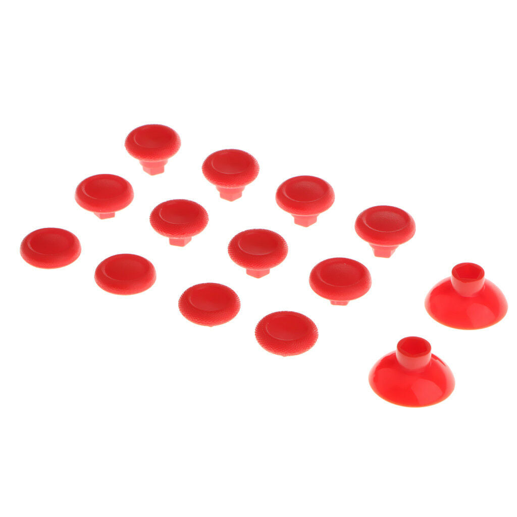 14x Thumbstick Thumb Stick Replacement for PS4     Controller Red