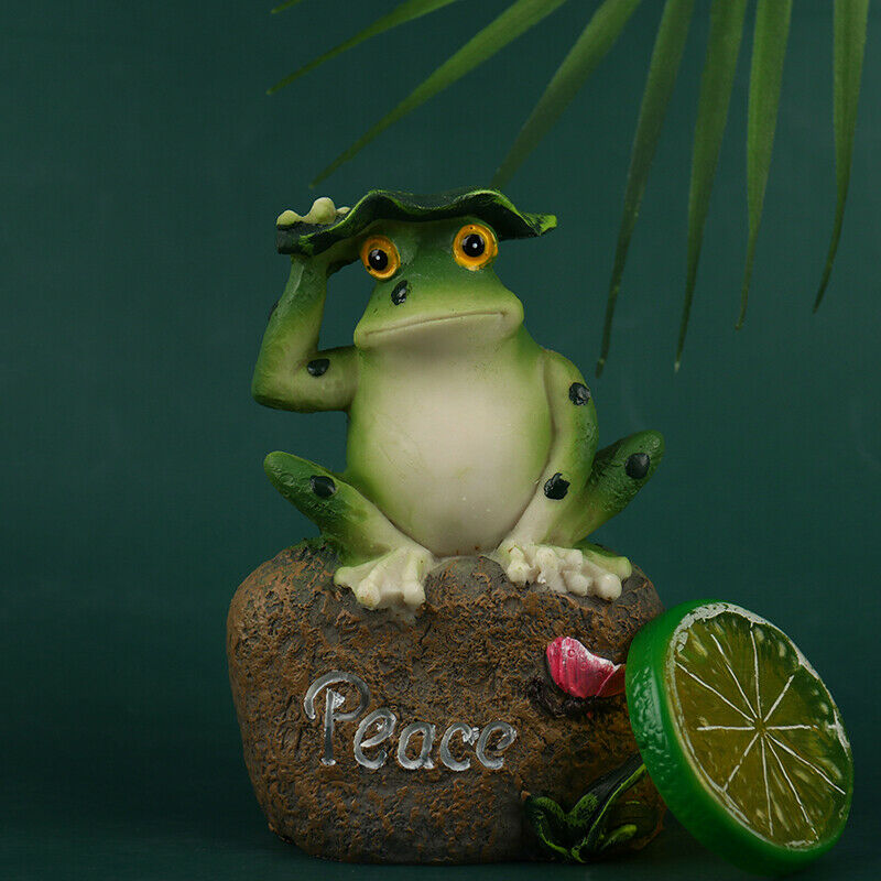 Frogs Garden Statues Sculptures Garden Yard Frogs Landscaping Stone Ornam.l8