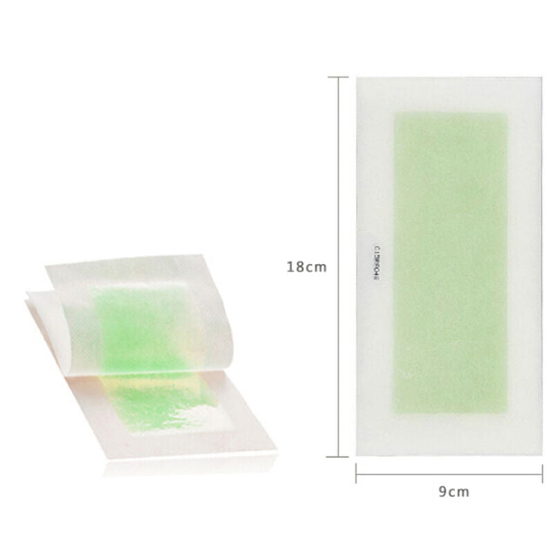 10 x Double Side Hair Removal Cold Wax Strips Paper For Leg Body Facial H.l8