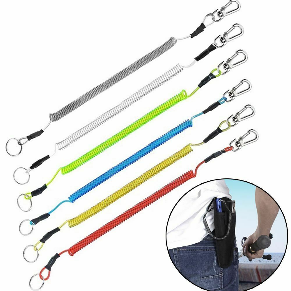 Tool Spring Elastic Rope Anti-lost Phone Keychain Portable Fishing Lanyards