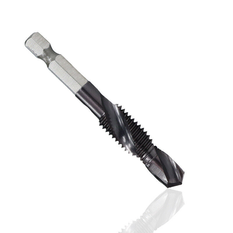 New 1/4 Hexagon Shank Metric Drill-Tapping Integrated Composite Tap Set of 6
