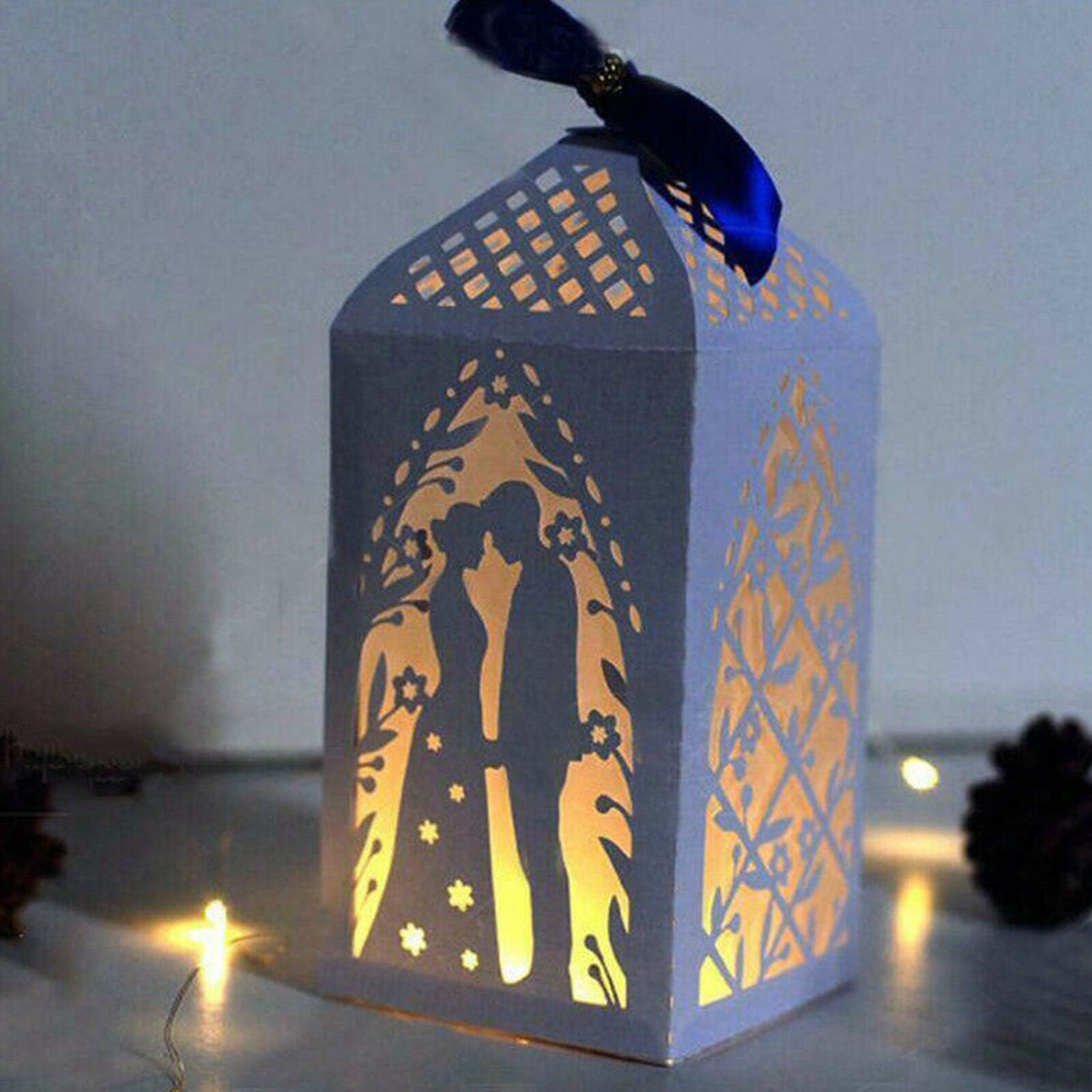 Punching template lantern lanterns Christmas wedding Easter birthday DIY New