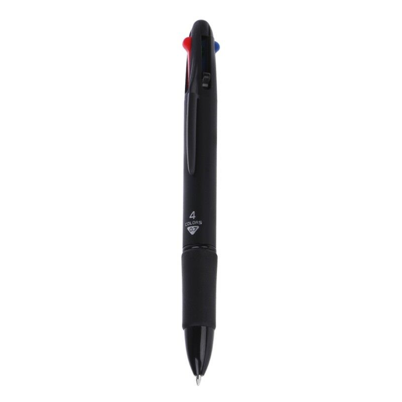 Multicolor 4 in 1 Ballpoint Pen 0.7mm Red Green Blue Refill Office School Supply