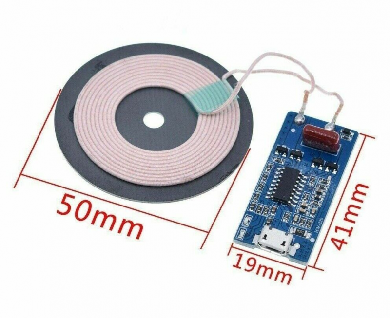 5V Micro Usb Wireless Power Charging Module 5W-1A Fast Diy Charger