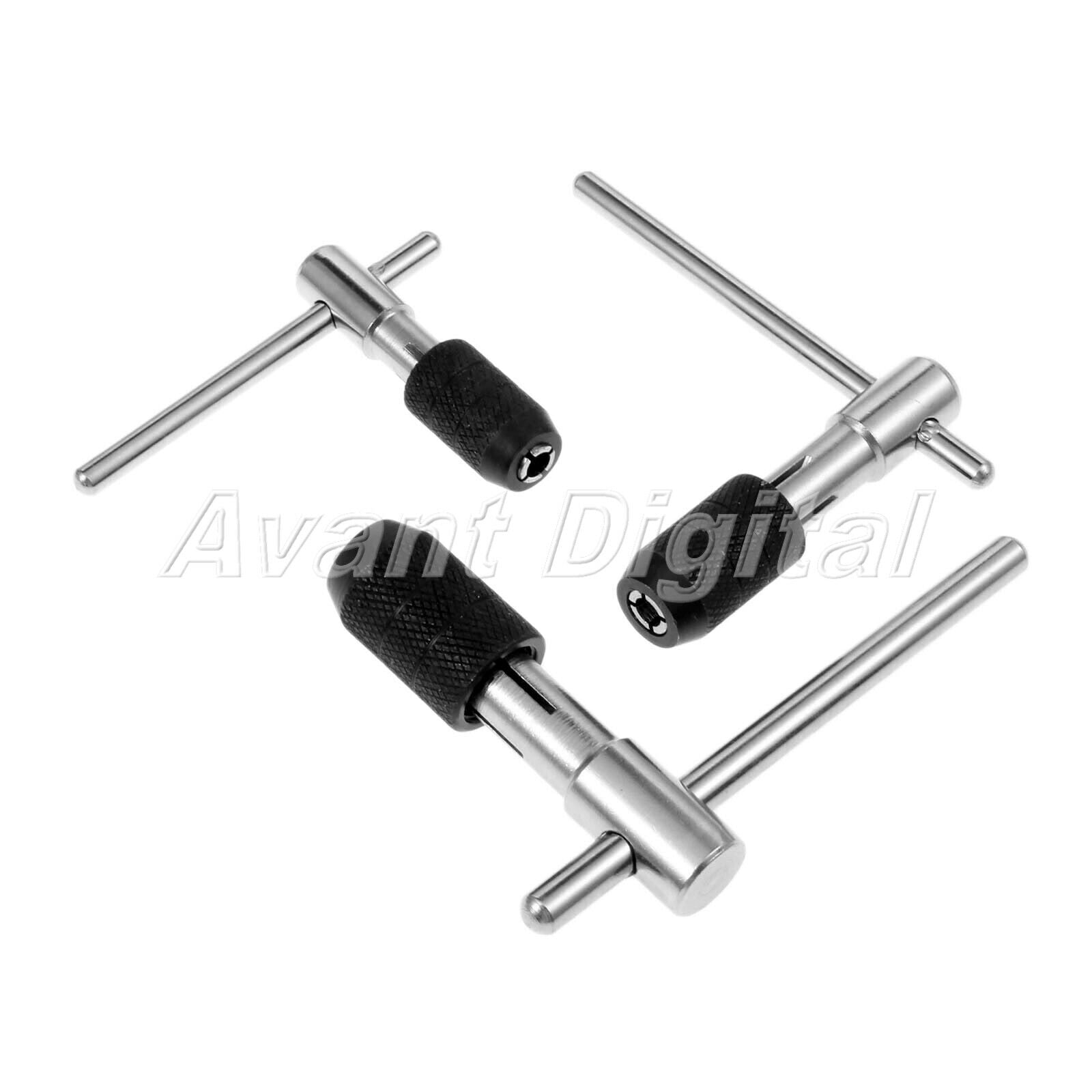 Steel M3-M6 M5-M8 M6-M12 T-Handle Screw Tap Drill Wrench Kit Metalworking Tool