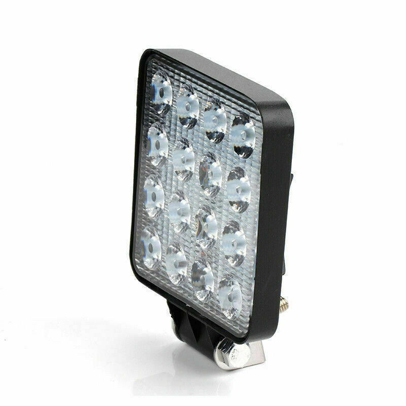 4Inch Square 48W 16LED Work Light Off Road FLOOD Beam Fog Lamp For Car Truck FT