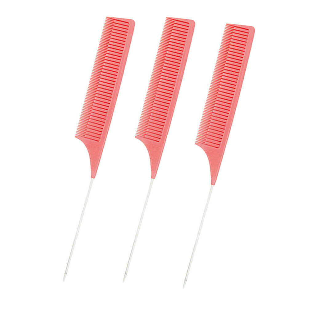 Professional Plastic Section Weave Highlighting Foiling Combs Styling Comb