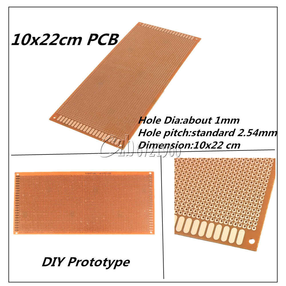 10PCS Single Side PCB Universal Board 10x22cm 10*22 2.54mm Pitch DIY Soldering