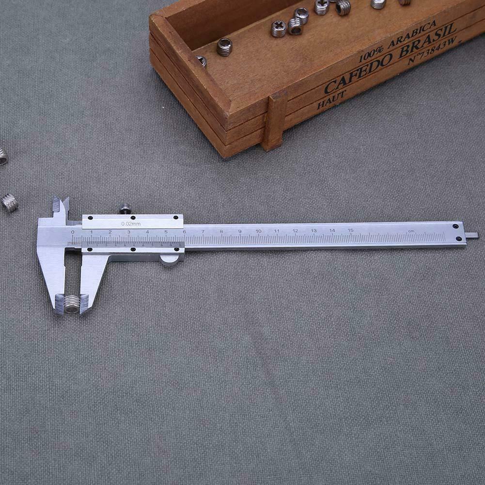 Vernier Caliper 0-150mm 0.02mm Metal Calipers Gauge Measuring Tools @