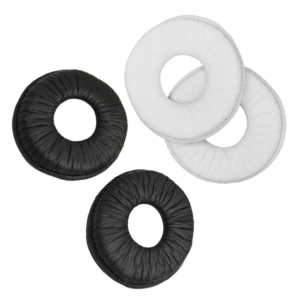 2Pairs Replacement Memory Foam Headphone Ear Pads Cushion Covers for