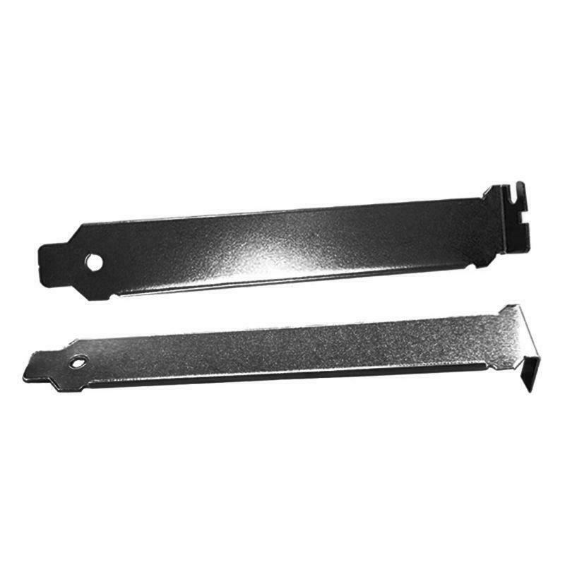 5PCS Black Hard Metal Steel PCI Slot Covers Bracket with Screws Full Profile for