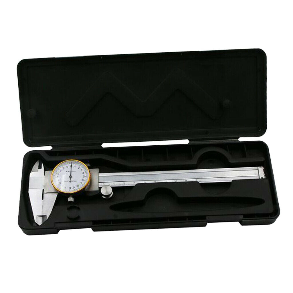 0-150mm Stainless Steel Dial Vernier Caliper Micrometer Guage Measurement New