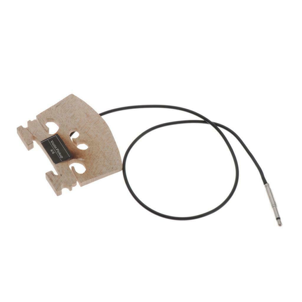 Violin Bridge with Internally Mounted Piezo Pickup for 4/4 Full Size Violin