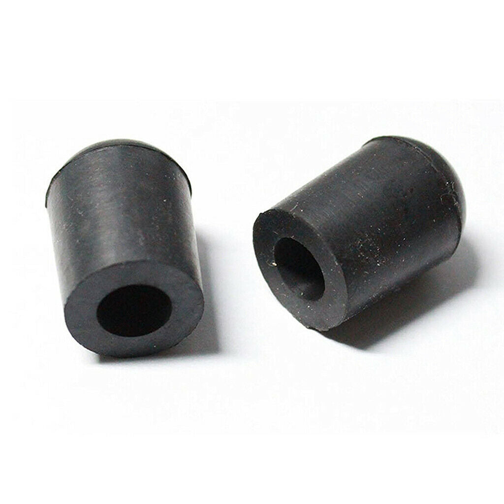 Set of 2 Black rubber tip Rubber protection end pin for double bass