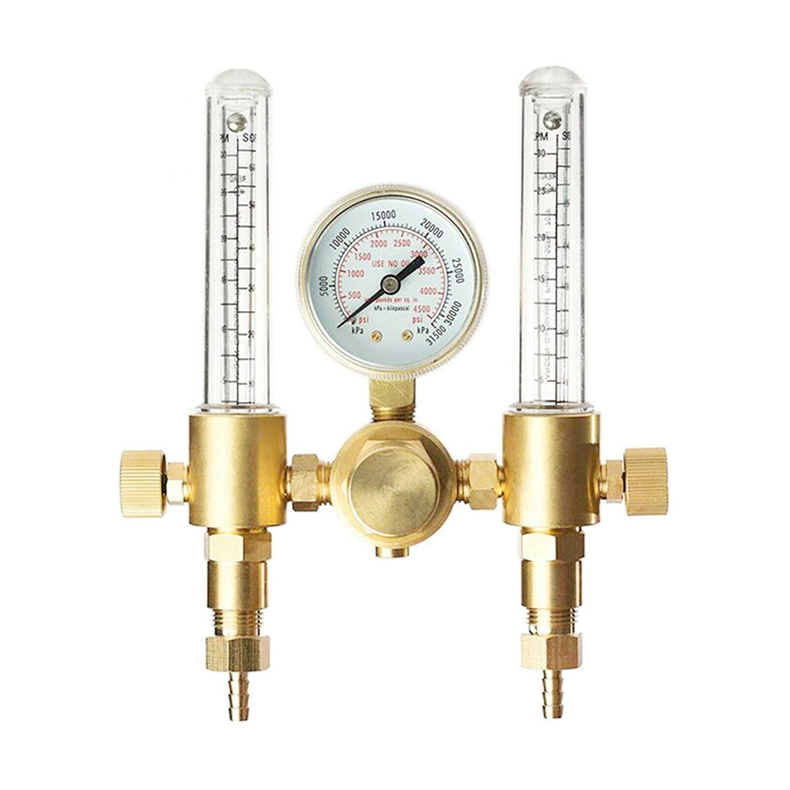 Welding Dual Output Argon CO2 Regulator Flowmeter TIG MIG 0-60CFH CGA580