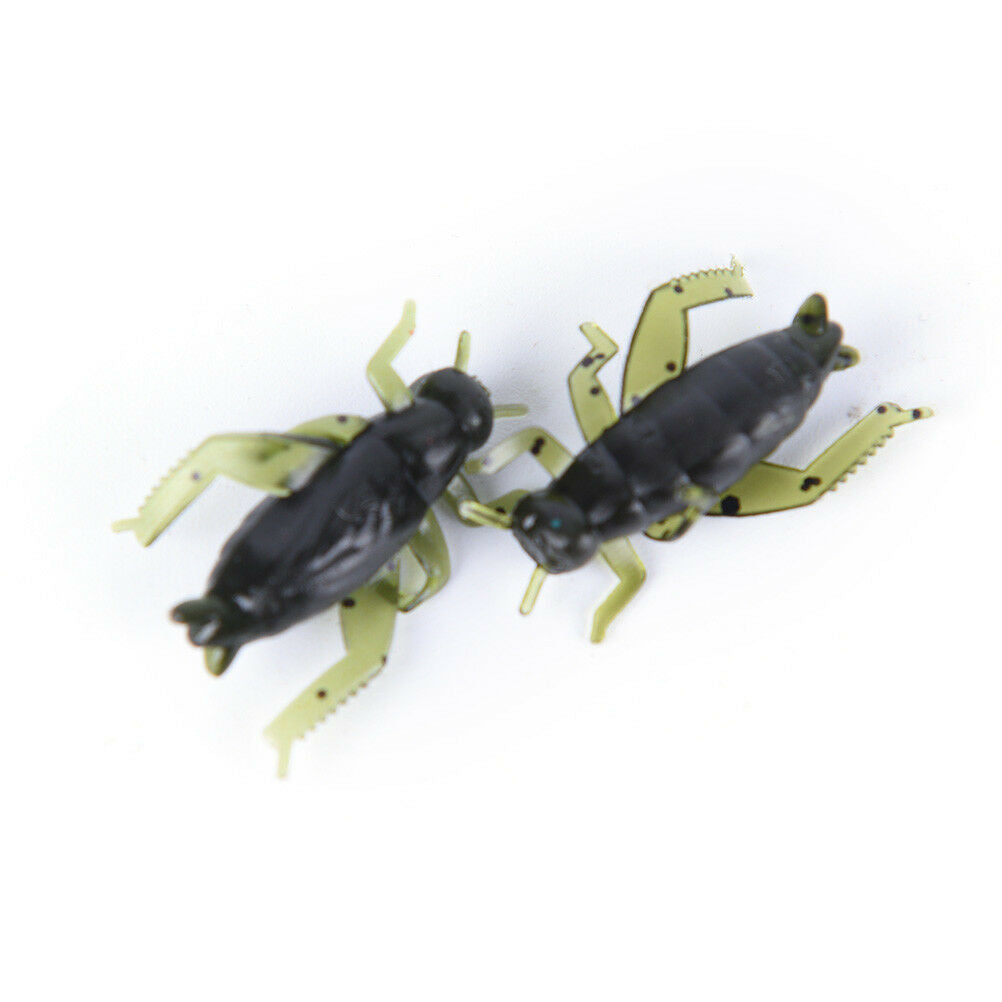 20X Soft Fishing Lures Pesca Lightweight Cricket Insect Lure Simulation Baits Wn