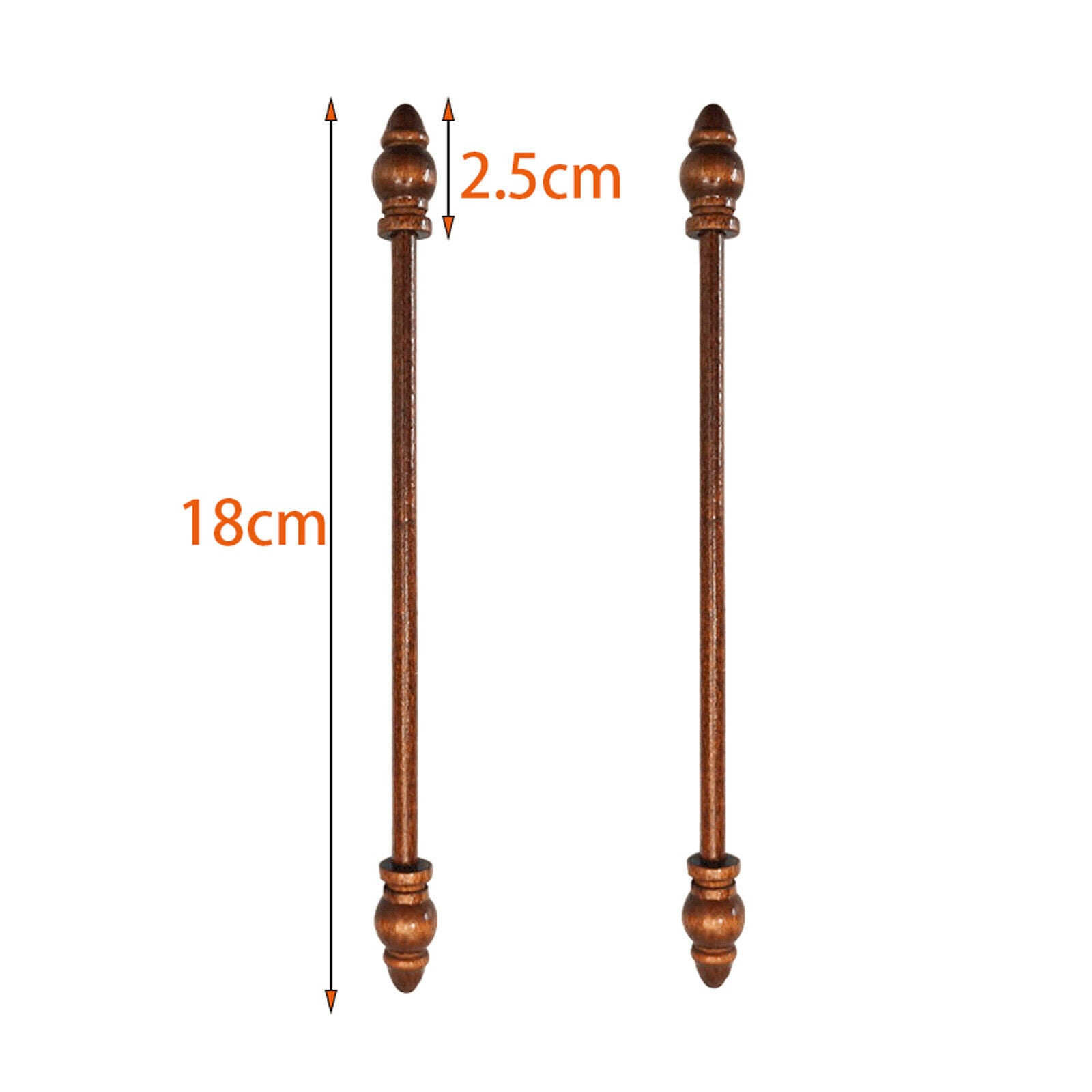 2x 7 inch Tapestry Hanging Poles Picture Flag Poster Photos Maps Hanger Rods
