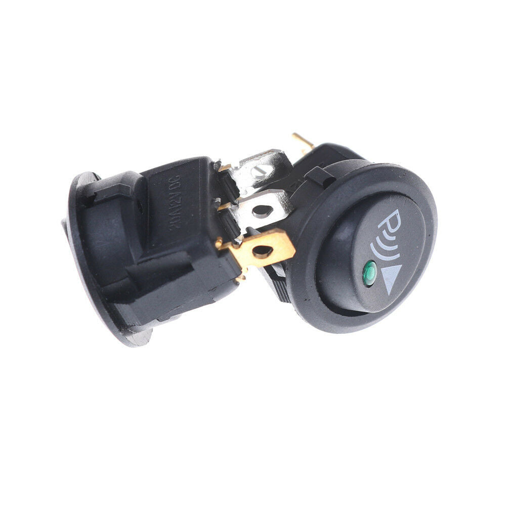 2pcs Parking Sensor Switch 12V 20A 3Pin Illuminated Rocker Switch Roun.l8