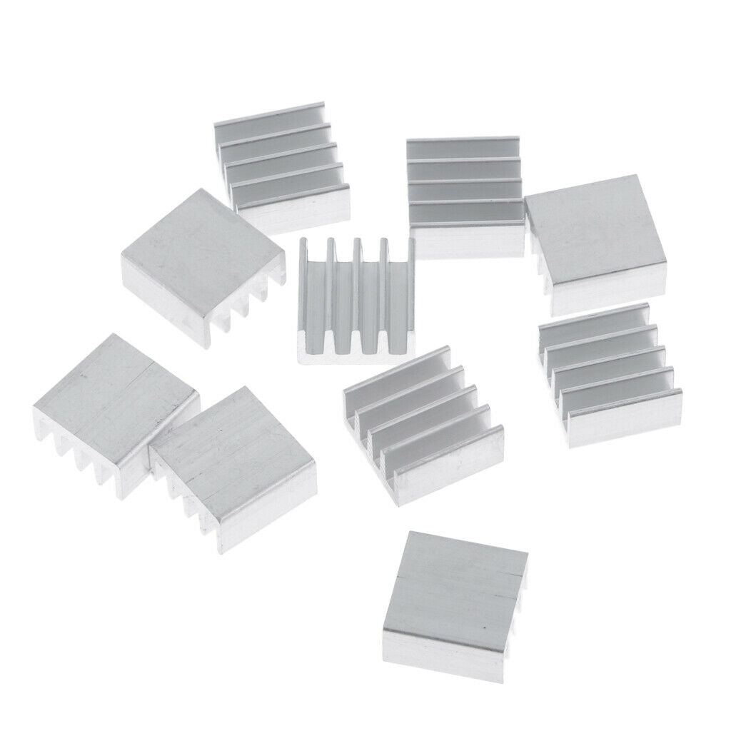 10PCS Aluminum  Sink, Cooling Fins  Sink, 14 X 14 X 7mm, Aluminum