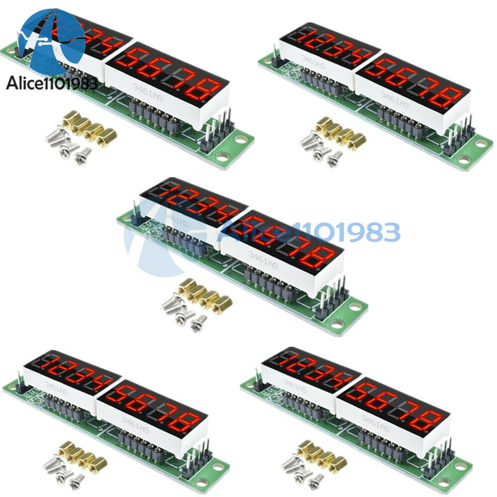 5PCS MAX7219 CWG 8-Digit Digital Tube Display Control Module Red for arduino