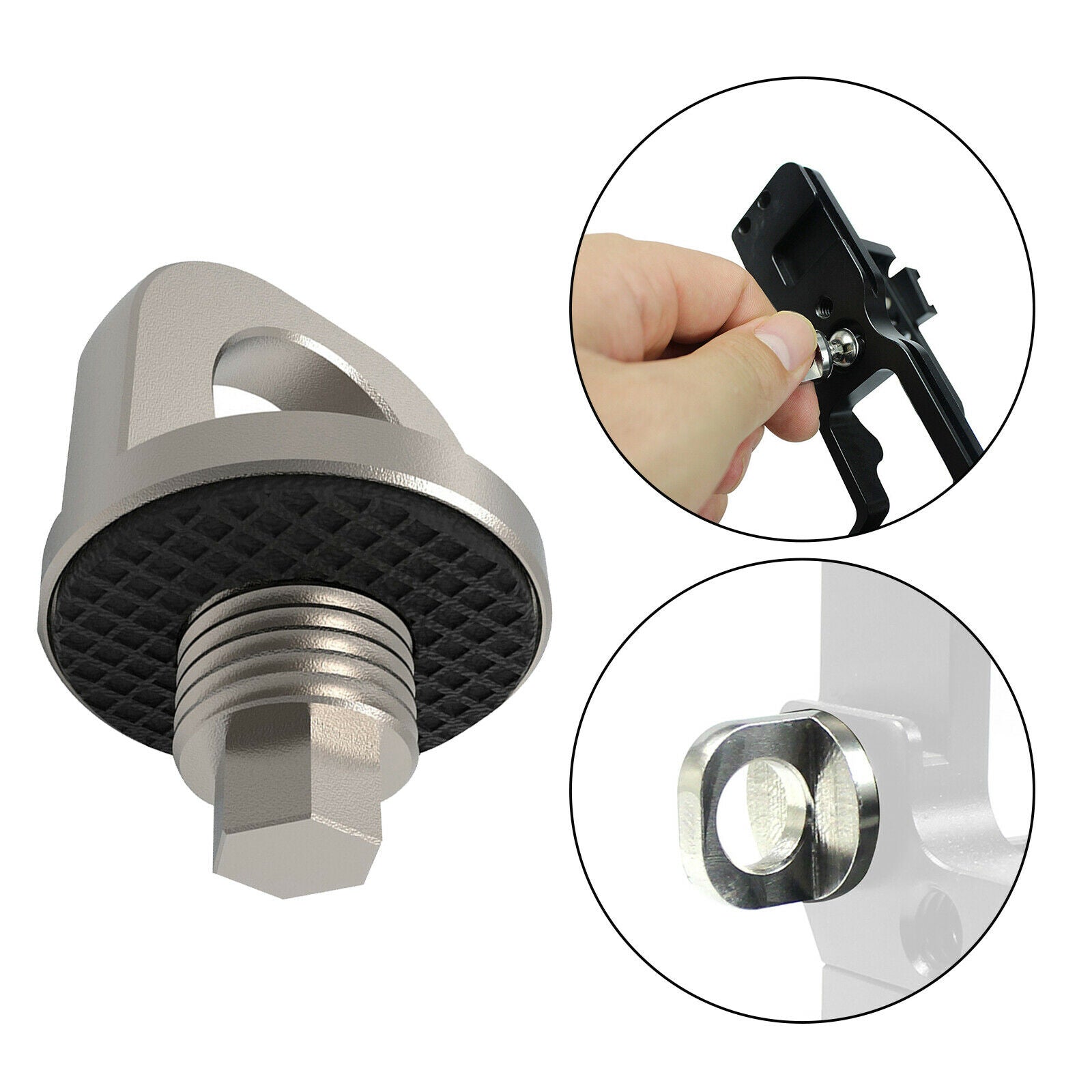 Stainless Steel D-ring Camera Fix Screw 1/4"-20 Inch For Neck Strap Tripod