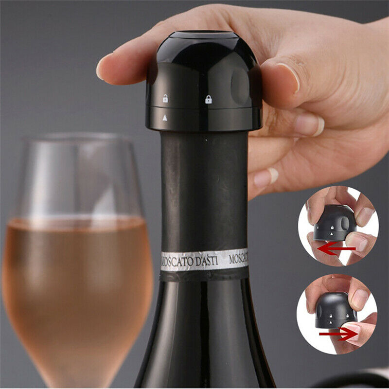 3pcs Vacuum Red Wine Bottle Cap Stopper Silicone Sealed Champagne Bottle Stop XC