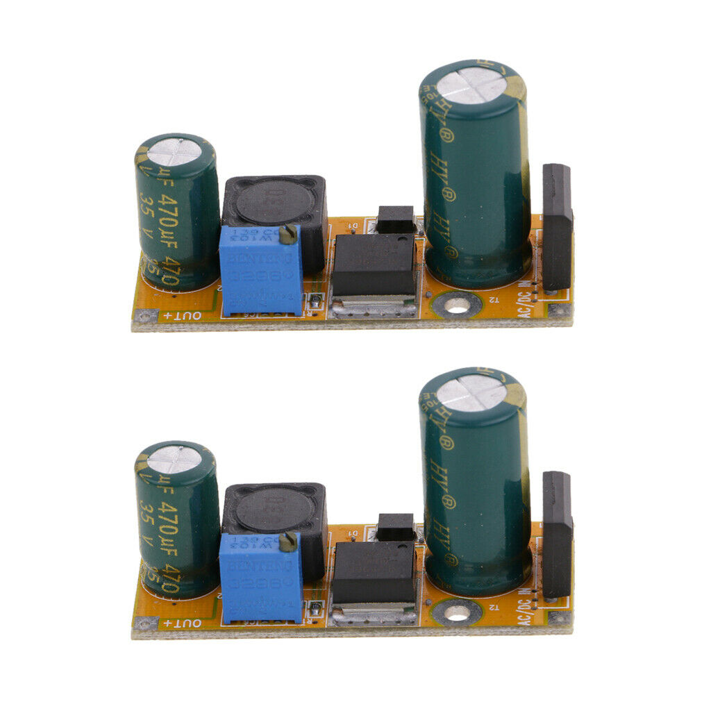 2Pcs AC 24V to DC 12V LM2596 Adjustable  Power Converter Module