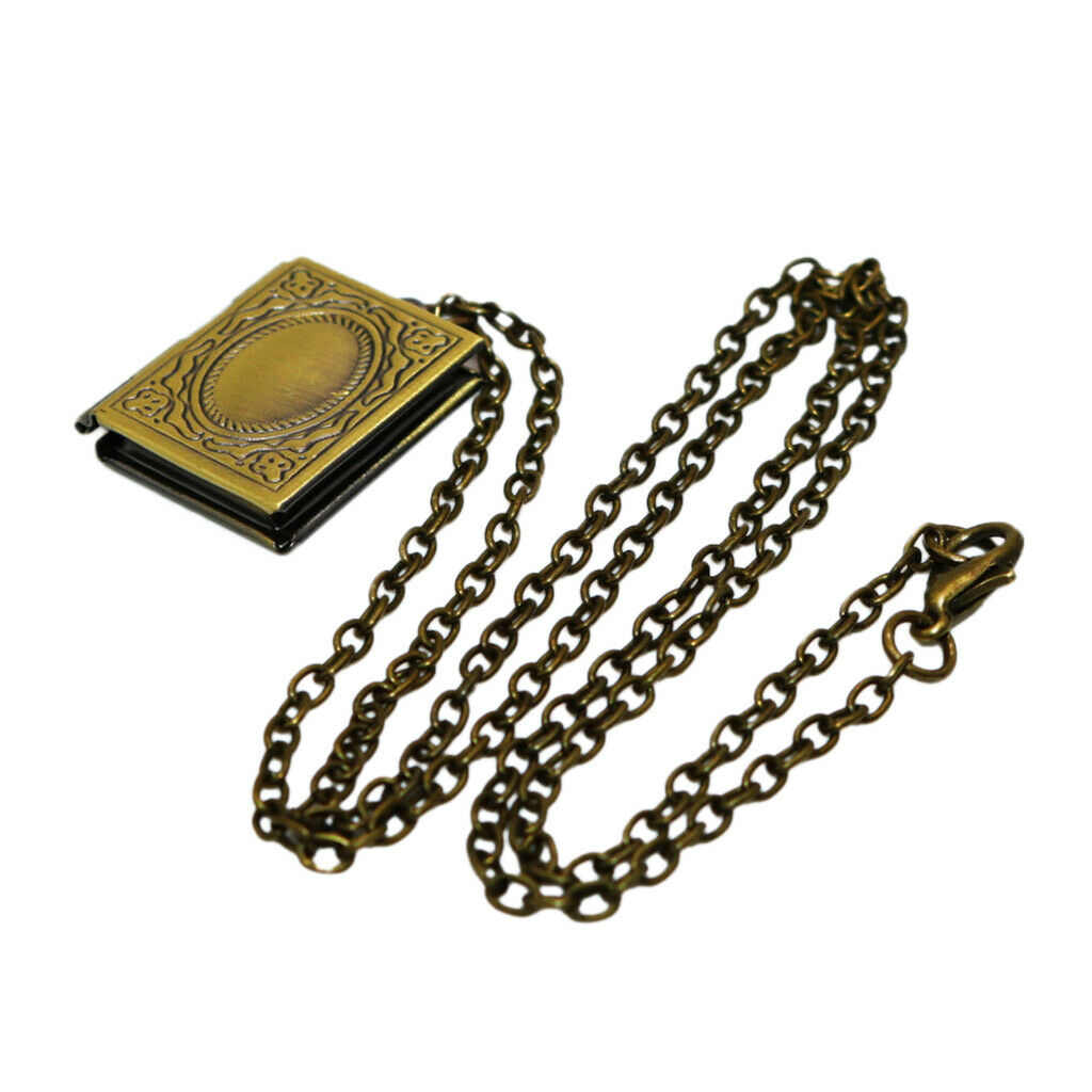 Retro Womens Religious Necklace DIY Lipstick Perfume Lockets Chain Jewelry