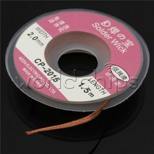 1.5M/5Feet 2mm Desoldering Braid Solder Remover Wick Cable Repair Tool  CP-2015