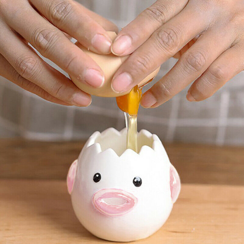 Creative Ceramic Egg Dividers Egg Yolk White Separator Kitchen Tool Home UseBDA