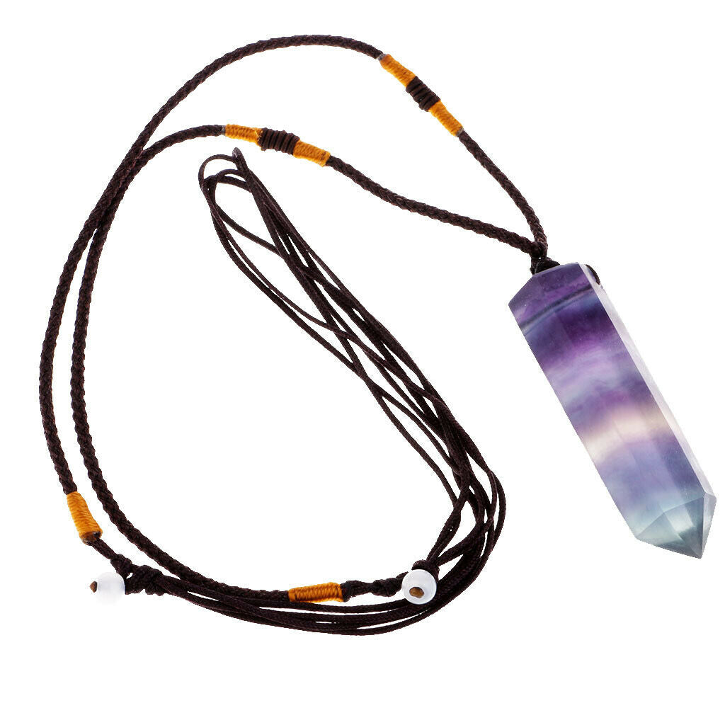 Hexagonal Natural Crystal Pendants Necklace Women Jewelry Gift