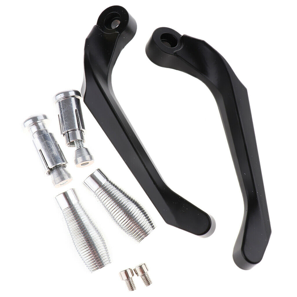 Aluminum Motorbike Brake Clutch Levers Protector Guard for Yamaha R3  White