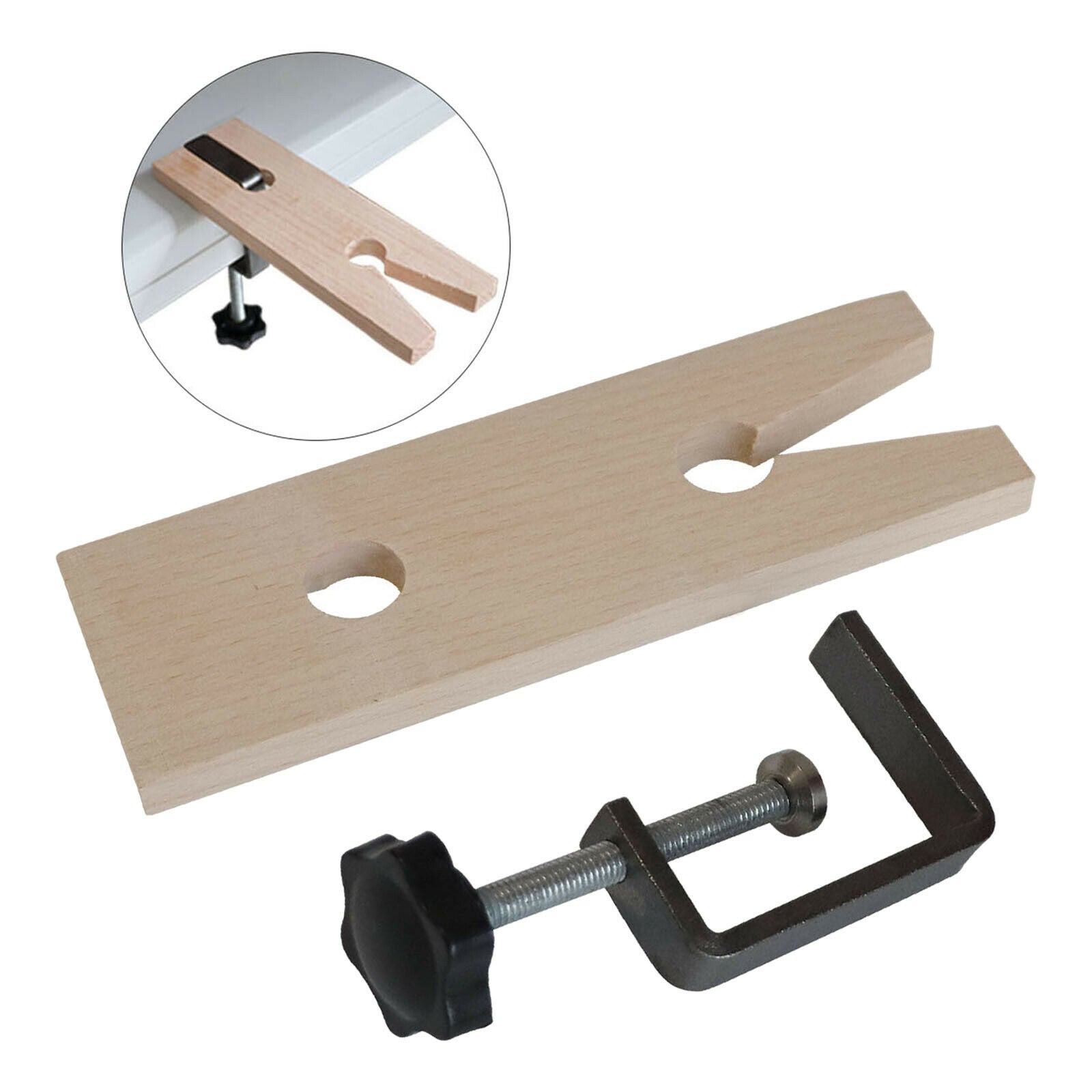 Bench Pin Clamp Vice Workbench V Clip Tool Jewellery DIY Filing Holder