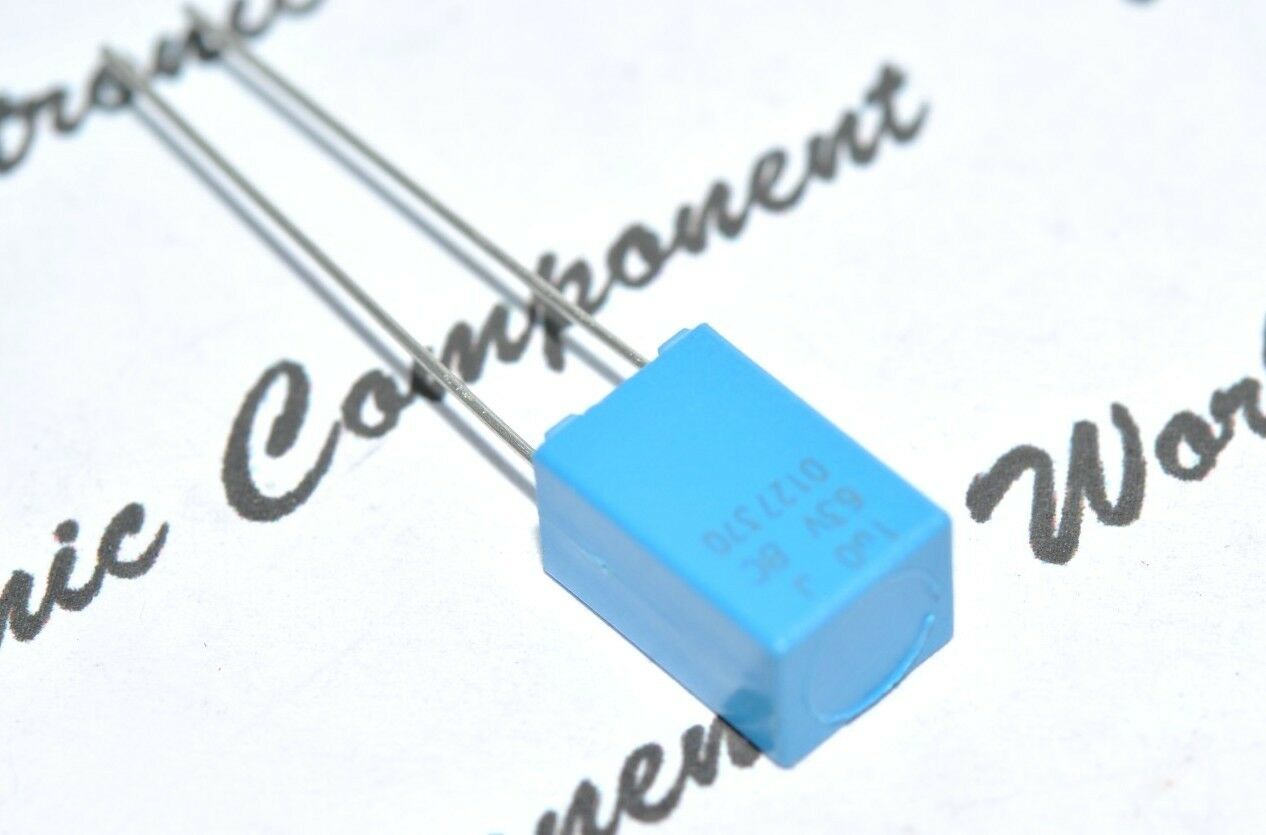 10pcs - BCcomponents MKT370 1uF (1µF) 63V 5% P:5mm Film Capacitor