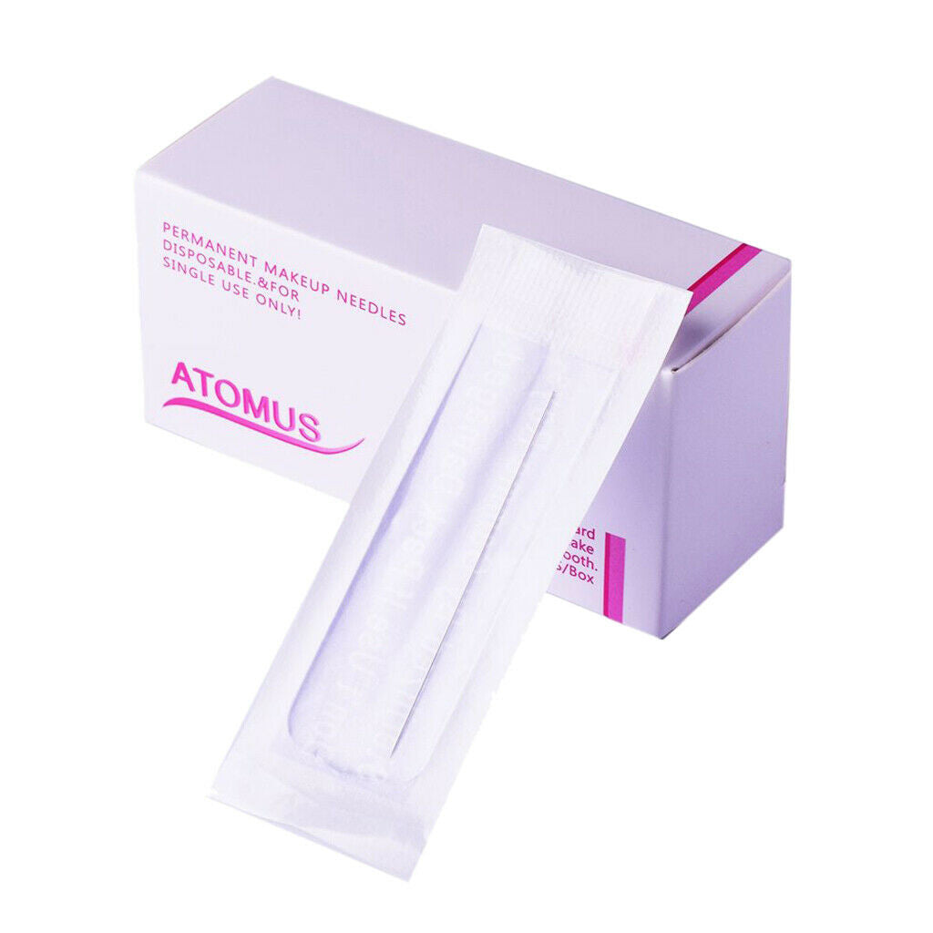 100Pcs   Permanent   Makeup   Eyebrow   Tattoo   Machine   Disposable   3R