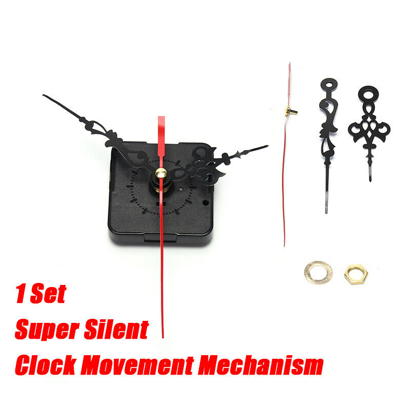 1 Set Silent Large Wall Clock Quartz Clock Movement Mechanism DIY Repair .l8