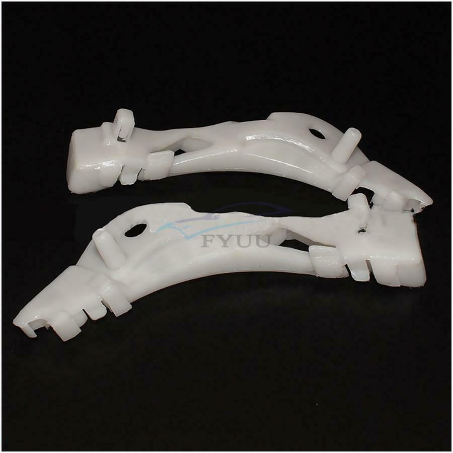 2Piece Plastic White Motorcycle Bumper Bracket Replacement For Mazda 6 2003-2008