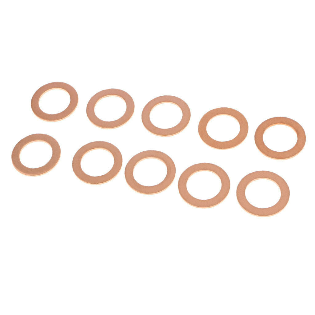 10 X Aluminum Alloy Oil Drain Plug Gaskets 14mm